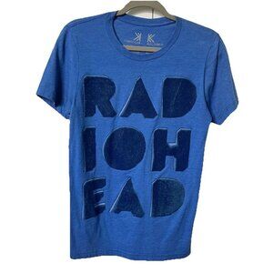 Radiohead T-shirt Womens S WASTE Blue Velvet Spellout 2018 Tour